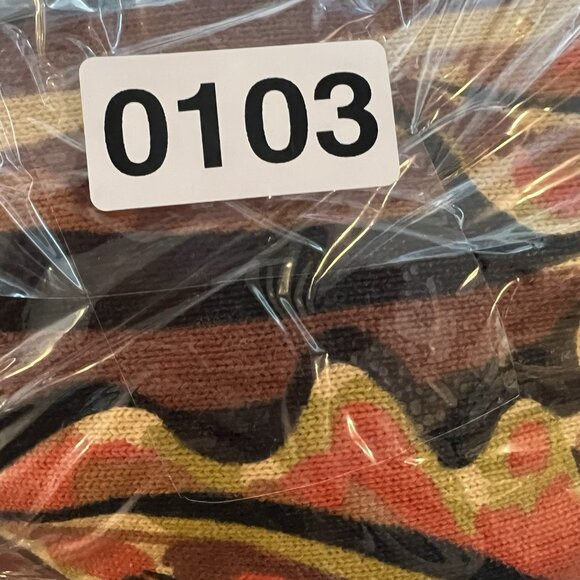 Bob Mackie Wearable Art Floral Cardigan Sweater Size Large Yellow Brown - Picture 10 of 10